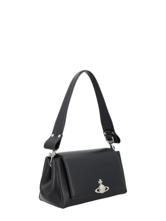 26FW 비비안웨스트우드 오르브 엠보싱 카프스킨 토트백 4602000WW S0026N401 Black - VIVIENNE WESTWOOD