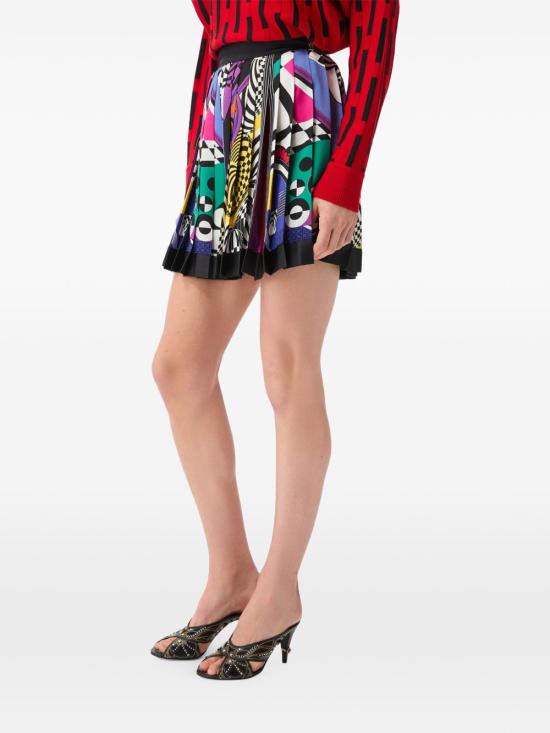 26FW 베르사체 미디 스커트 1000829 1A192885X000 MULTICOLOR - VERSACE