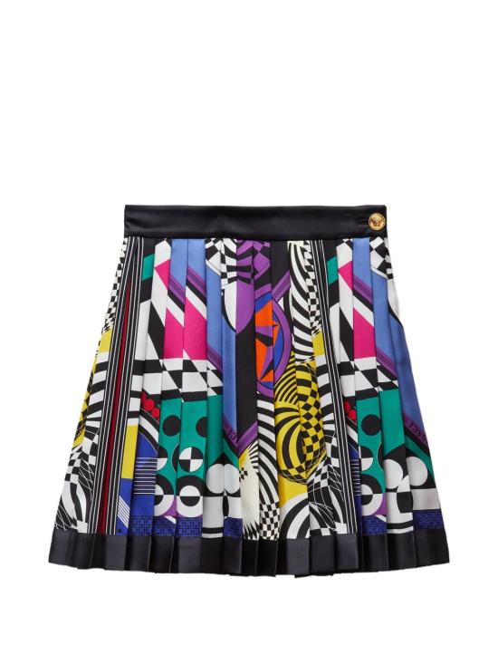 26FW 베르사체 미디 스커트 1000829 1A192885X000 MULTICOLOR