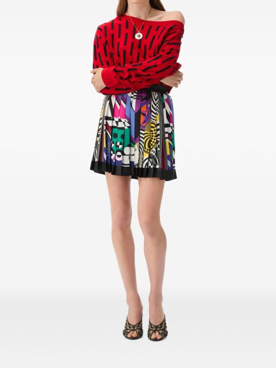 26FW 베르사체 미디 스커트 1000829 1A192885X000 MULTICOLOR - VERSACE