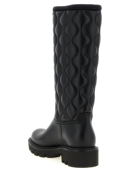 26FW 몽클레어 킥스트림 퀼팅 하이 레인 부츠 L209B4G00100M9908999 Black - MONCLER