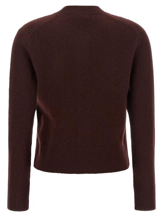 26FW 메종키츠네 베이비 폭스 램스울 피티드 가디건 PW00506KT10060553 Brown - MAISON KITSUNE