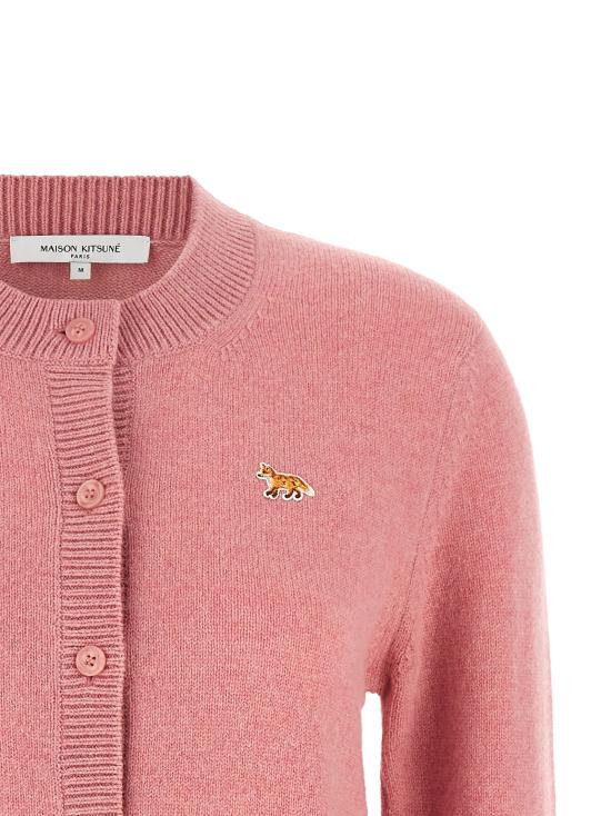 26FW 메종키츠네 베이비 폭스 램스울 피티드 가디건 PW00506KT1006P623 Pink - MAISON KITSUNE