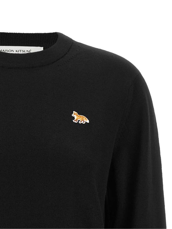 26FW 메종키츠네 베이비 폭스 메리노 레귤러 점퍼 PW00801KT1181P199 Black - MAISON KITSUNE