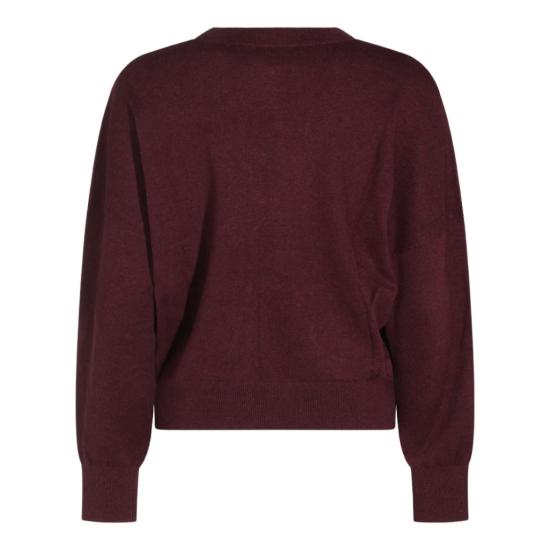 26FW 이자벨마랑에뚜왈 마리산스 코튼 스웨터 23PPU0053FAA1X05E80BY Burgundy - ISABEL MARANT ETOILE