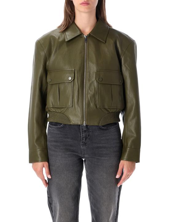 26FW 더프랭키샵 가죽 자켓 JAFS22742416 ARMY GREEN