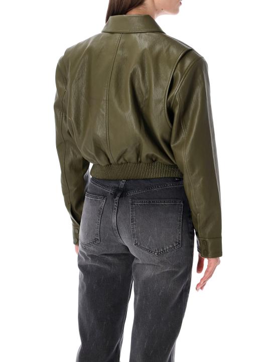 26FW 더프랭키샵 가죽 자켓 JAFS22742416 ARMY GREEN - THE FRANKIE SHOP