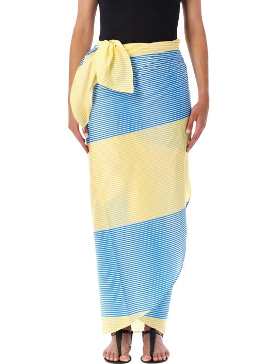 26FW 더프랭키샵 롱 스커트 THIRA 823 YELLOW BLUE STRIPE