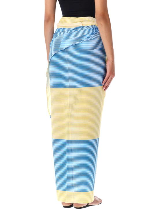 26FW 더프랭키샵 롱 스커트 THIRA 823 YELLOW BLUE STRIPE - THE FRANKIE SHOP