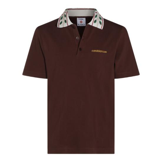 26FW 카사블랑카 폴로 티셔츠 MAW26JTP49901 Brown