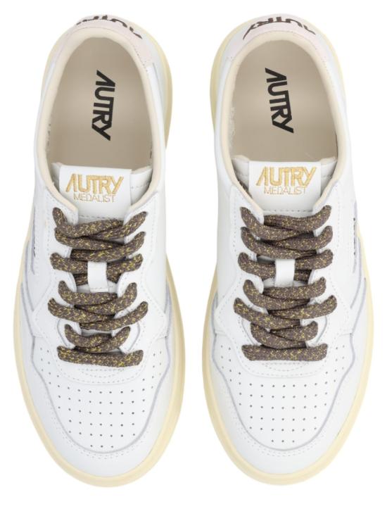 26FW 오트리 메달리스트 로우 레더 스니커즈 AULW SW05 White