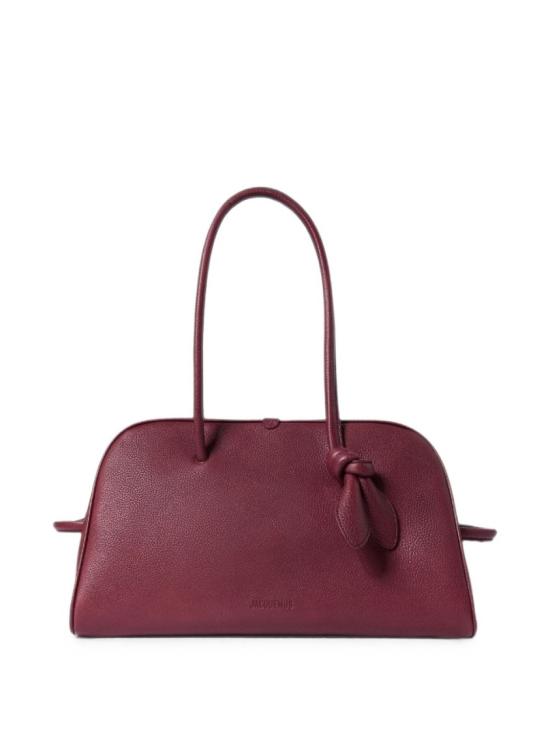 26FW 자크뮈스 투리스모 소프트 볼링백 BAU00417 AC03A03 490 Burgundy - JACQUEMUS