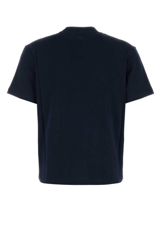 26FW 아미 스몰 하트 로고 티셔츠 BFUTS035724 430 NAVY - AMI
