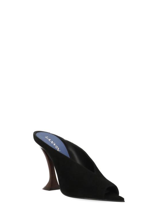 26FW 랑방 힐/펌프스 FWPUGA0D SUEDA2610 BLACK - LANVIN