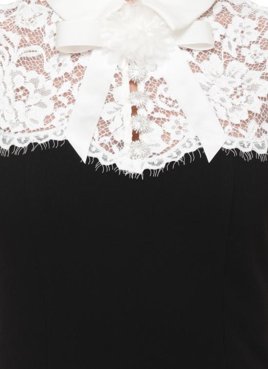 26FW 셀프 포트레이트 미디 원피스 AW26019MB BLACK CONTRAST LACEBLACK - SELF PORTRAIT