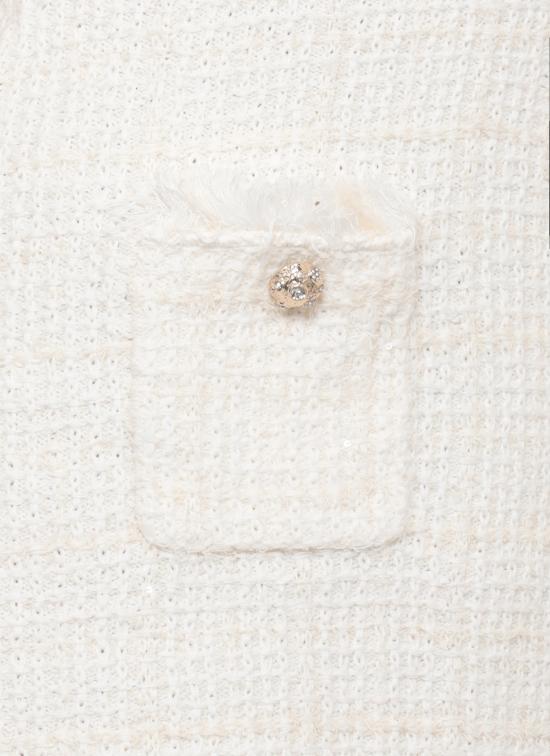 26FW 셀프 포트레이트 미디 원피스 AW26146SAC CREAM TEXTUREDCREAM Avorio - SELF PORTRAIT