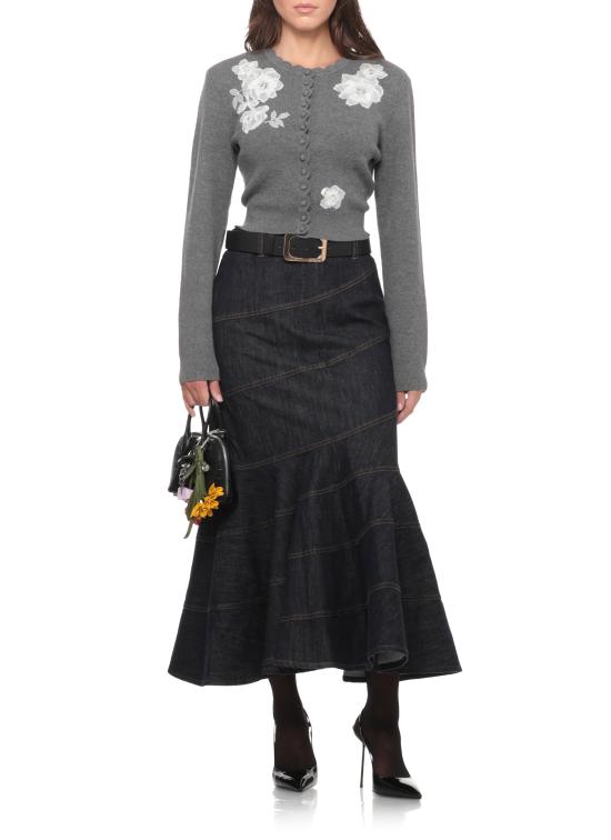 26FW 셀프 포트레이트 가디건 AW26150CGR GREY LACE FLOWERGREY - SELF PORTRAIT