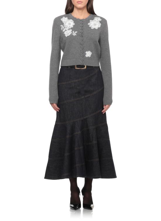 26FW 셀프 포트레이트 가디건 AW26150CGR GREY LACE FLOWERGREY - SELF PORTRAIT