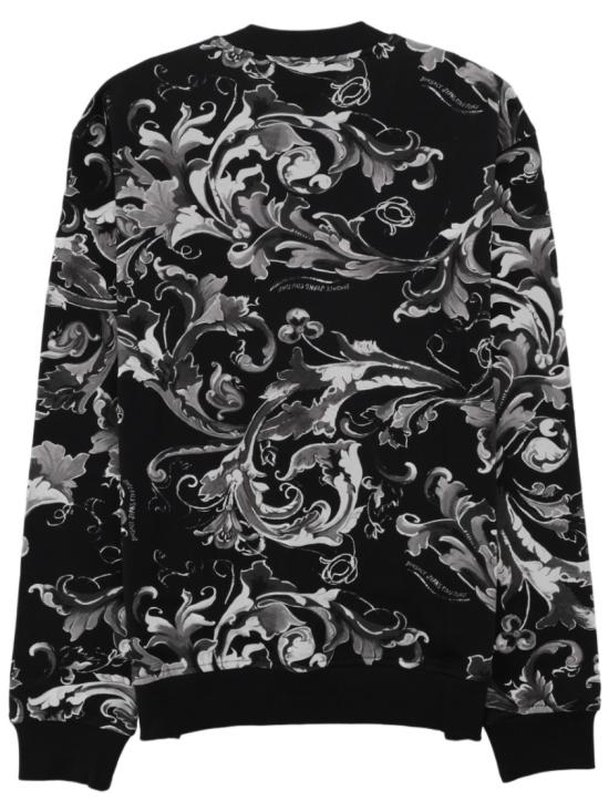 26FW 베르사체 바로코 프린트 스웨트 셔츠 79GAI3R0 FS201899 Black - VERSACE
