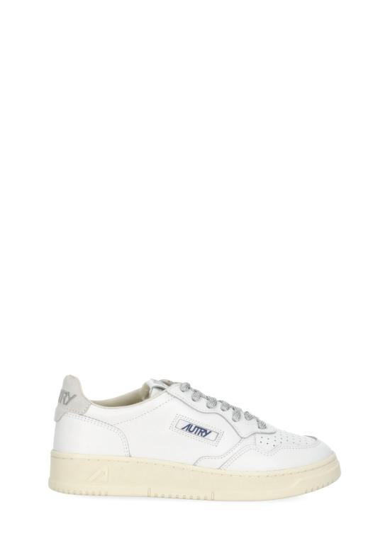 26FW 오트리 메달리스트 로우 레더 스니커즈 AULW SW03WHT SILVER WHITE