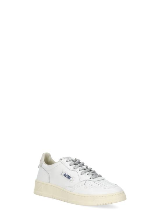 26FW 오트리 메달리스트 로우 레더 스니커즈 AULW SW03WHT SILVER WHITE - AUTRY