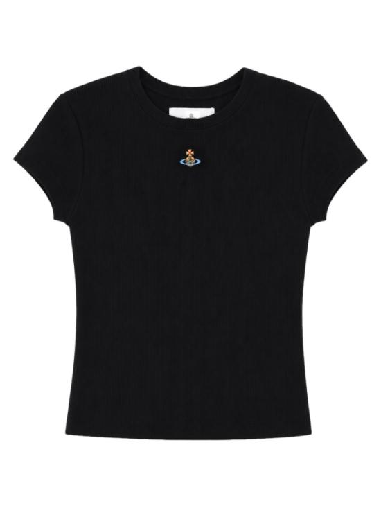 26FW 비비안웨스트우드 베이비 페루 티셔츠 1G010019 J00BON401 Black