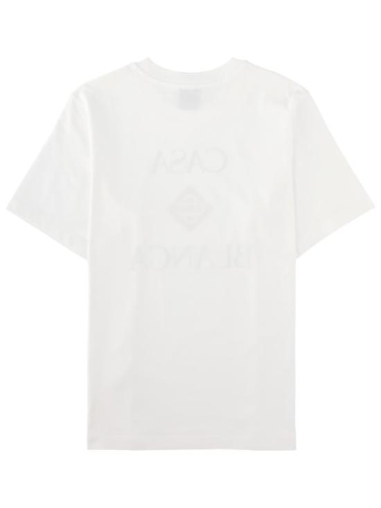 26FW 카사블랑카 반팔 티셔츠 M PF26 JTS 001 20CASABLANCASTACKEDLOGO White - CASABLANCA