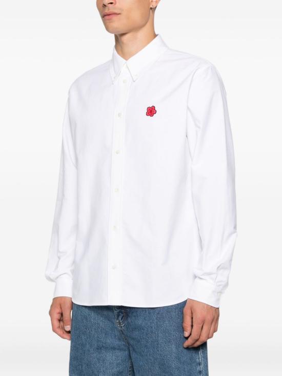 26FW 겐조 긴팔 셔츠 FG6 5CH410 9LO 01 WHITE DOM - KENZO