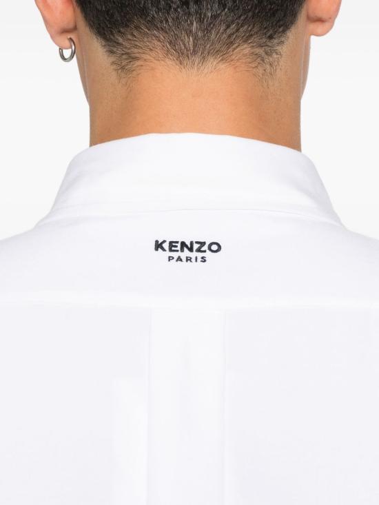 26FW 겐조 긴팔 셔츠 FG6 5CH410 9LO 01 WHITE DOM - KENZO