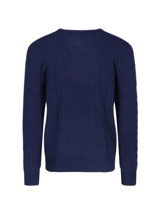 26FW 폴로 랄프로렌 케이블 니트 스웨터 710 876762002 Blue - POLO RALPH LAUREN