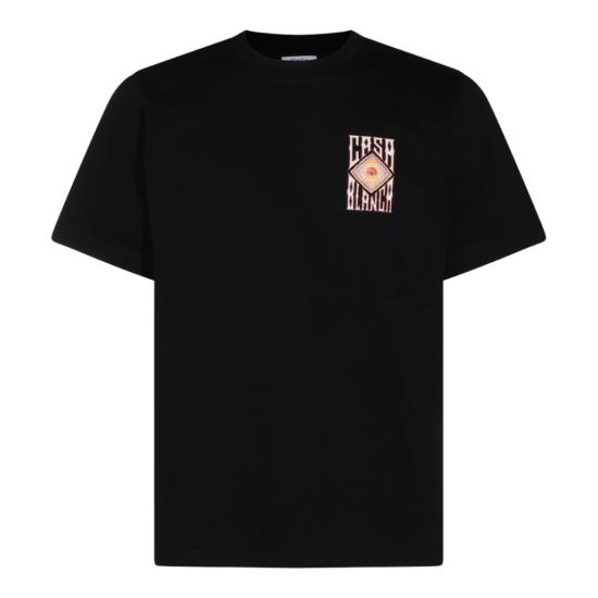 26FW 카사블랑카 반팔 티셔츠 MAW26JTS00115 Black