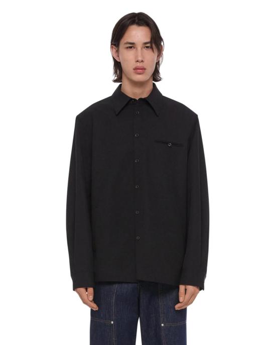  헬무트랭 자켓 헬무트 랭 워드로브 셔츠 재킷 블랙 - HELMUT LANG