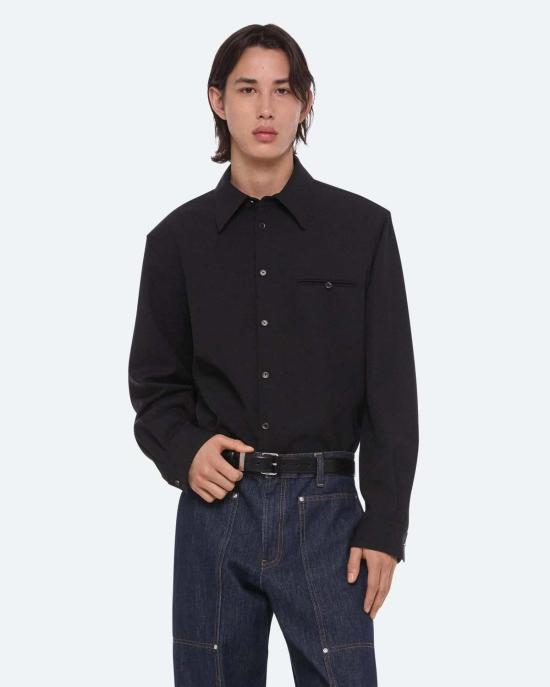  헬무트랭 자켓 헬무트 랭 워드로브 셔츠 재킷 블랙 - HELMUT LANG