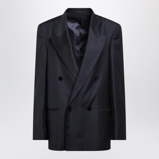 26FW 구찌 라이트 울 더블 브레스트 재킷 라이트 울 더블 브레스트 재킷 A0068ZZAVMD Blue