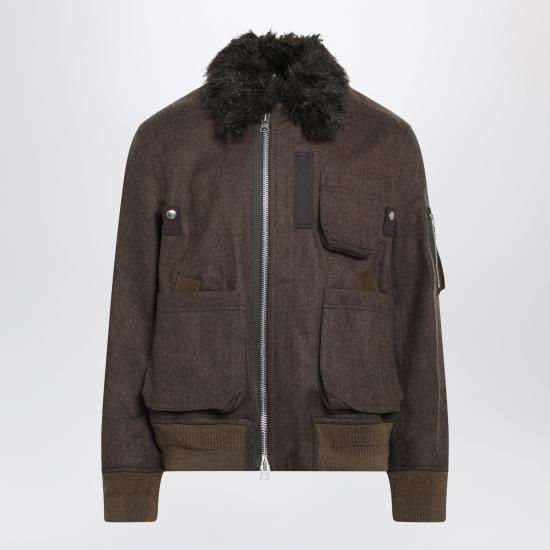26FW 사카이 자켓 26 04081MWO Brown