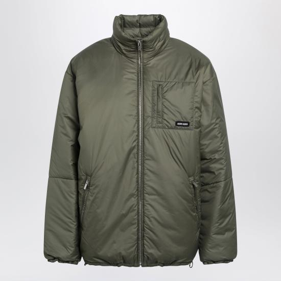 26FW 미우미우 미디엄 웨이트 립스톱 다운 자켓 ML1551OOO6202 Green