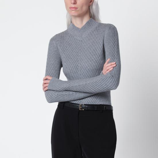 26FW 빅토리아 베컴 긴팔 티셔츠 1425KTP006804BWO Grey