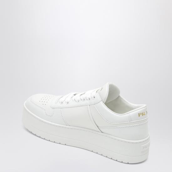 26FW 프라다 다운타운 볼드 가죽 스니커즈 1E792MD0503LPH White - PRADA