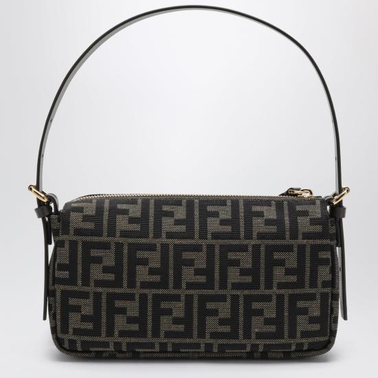 26FW 펜디 바니티 FF 자카드 스몰 파우치 8BS124B17A Brown - FENDI