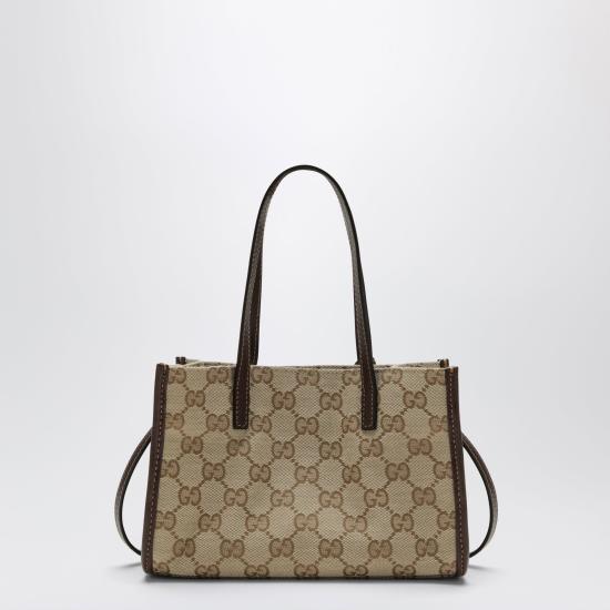 26FW 구찌 더블 G 참 스몰 토트백 A006WKFAGBY Beige - GUCCI