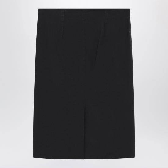 26FW 미우미우 스트레치 포플린 스커트 스트레치 포플린 스커트 MG2776OOO6472 Black - MIU MIU