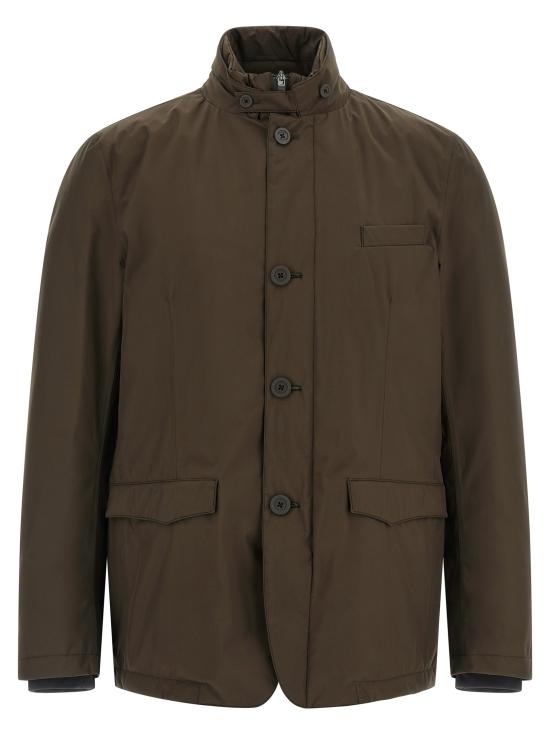 26FW 에르노 2 레이어 윈드스토퍼 이너 디테일 블레이저 PI001243U128408815 Brown