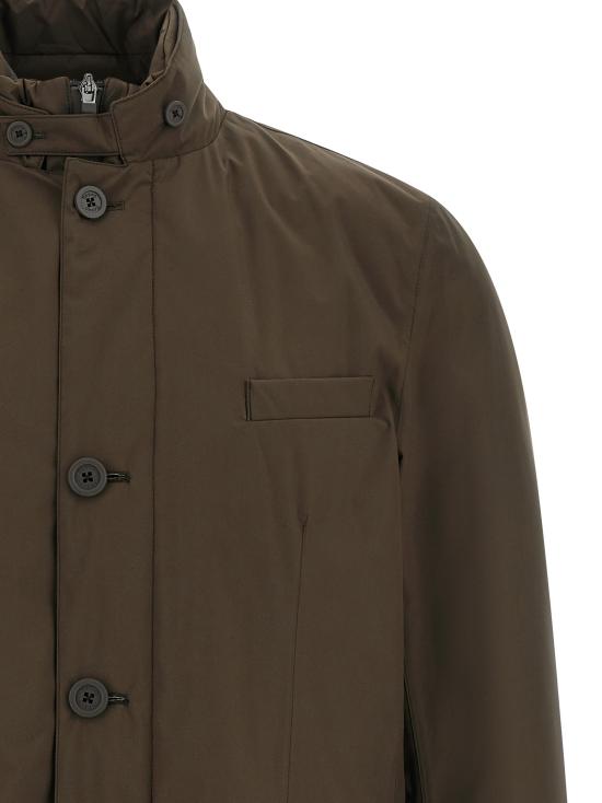 26FW 에르노 2 레이어 윈드스토퍼 이너 디테일 블레이저 PI001243U128408815 Brown - HERNO
