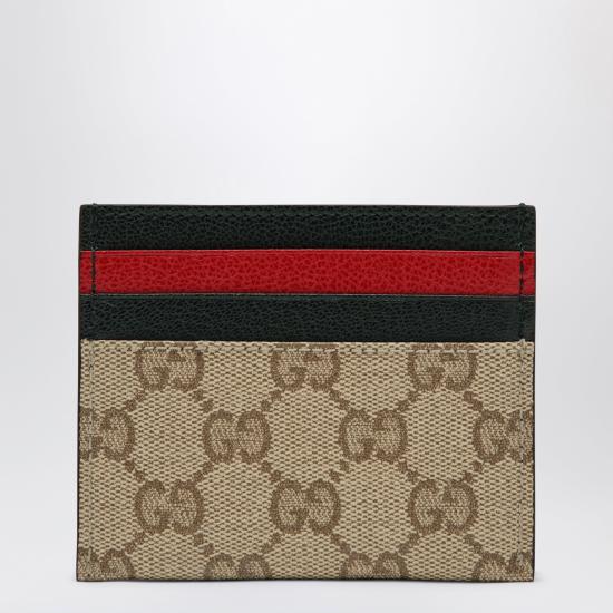 26FW 구찌 멀티컬러 슬롯 카드 케이스 멀티컬러 슬롯 카드 케이스 A00727FAGI8 Beige