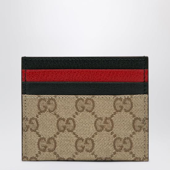 26FW 구찌 멀티컬러 슬롯 카드 케이스 멀티컬러 슬롯 카드 케이스 A00727FAGI8 Beige - GUCCI