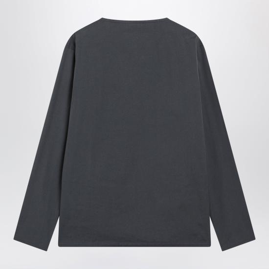 26FW 미우미우 스트레치 포플린 탑 스트레치 포플린 탑 MT2283OOO6472 Grey - MIU MIU