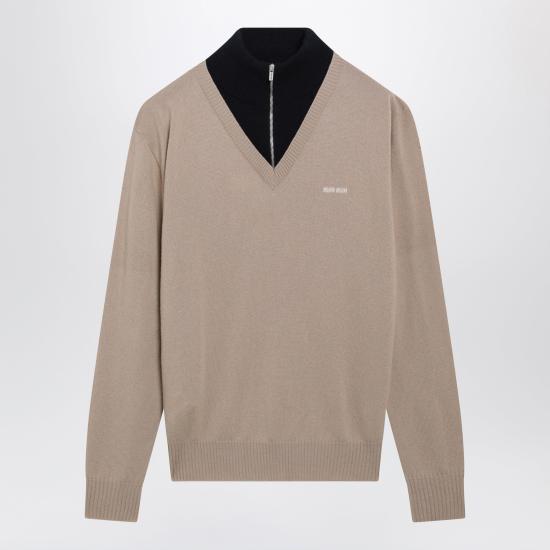 26FW 미우미우 캐시미어 터틀넥 스웨터 MMR473OOO6062 Beige