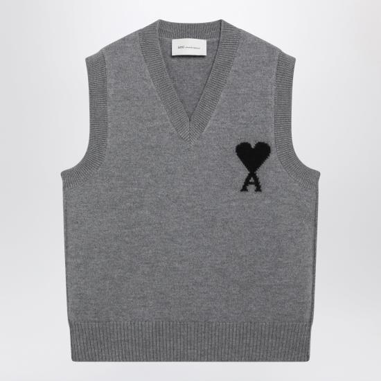 26FW 아미 니트 베스트 UKS902018 Grey