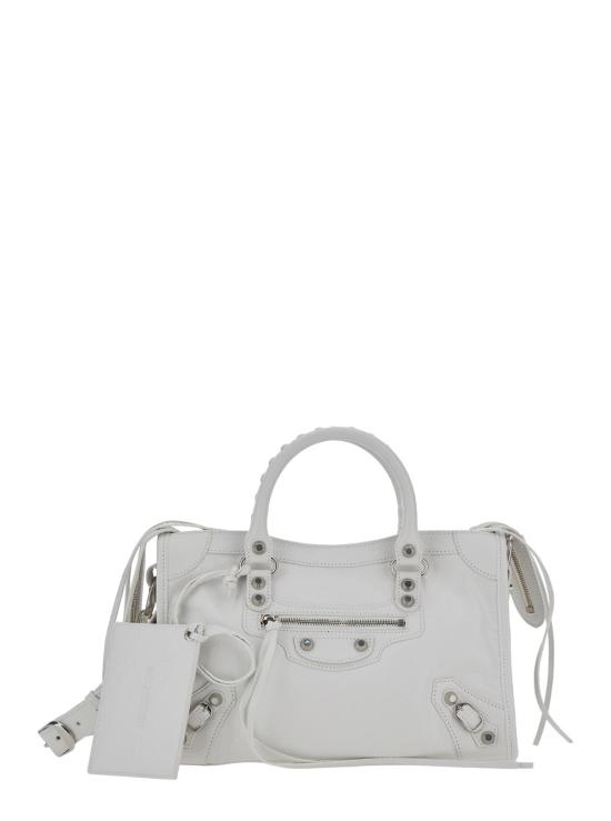 26FW 발렌시아가 르 시티 백 스몰 8657622ACLR9104 White