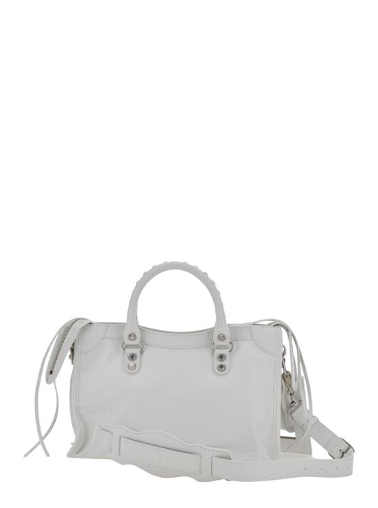 26FW 발렌시아가 르 시티 백 스몰 8657622ACLR9104 White - BALENCIAGA